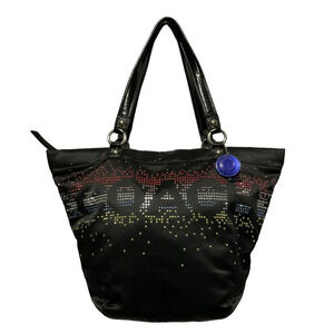 COACH Limited Special Edition Holiday Rhinestone Sateen Tote Shoulder Bag